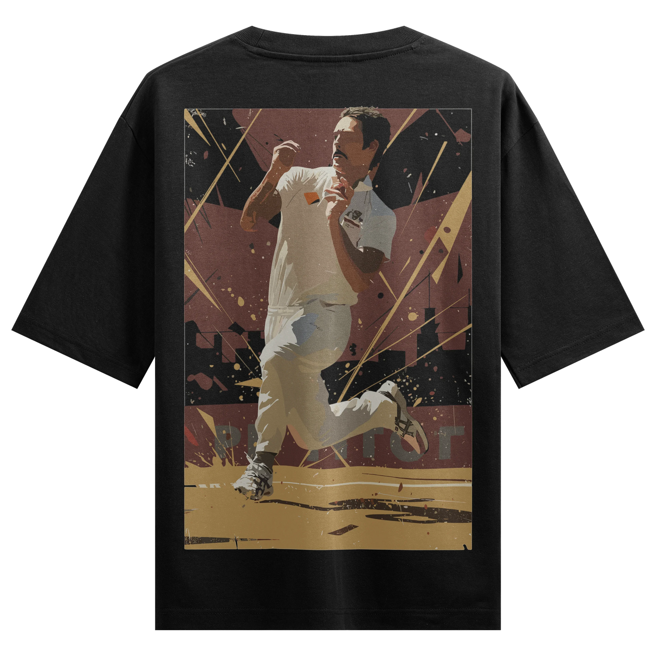 Cricket artwork on PRDGY oversized t-shirt
