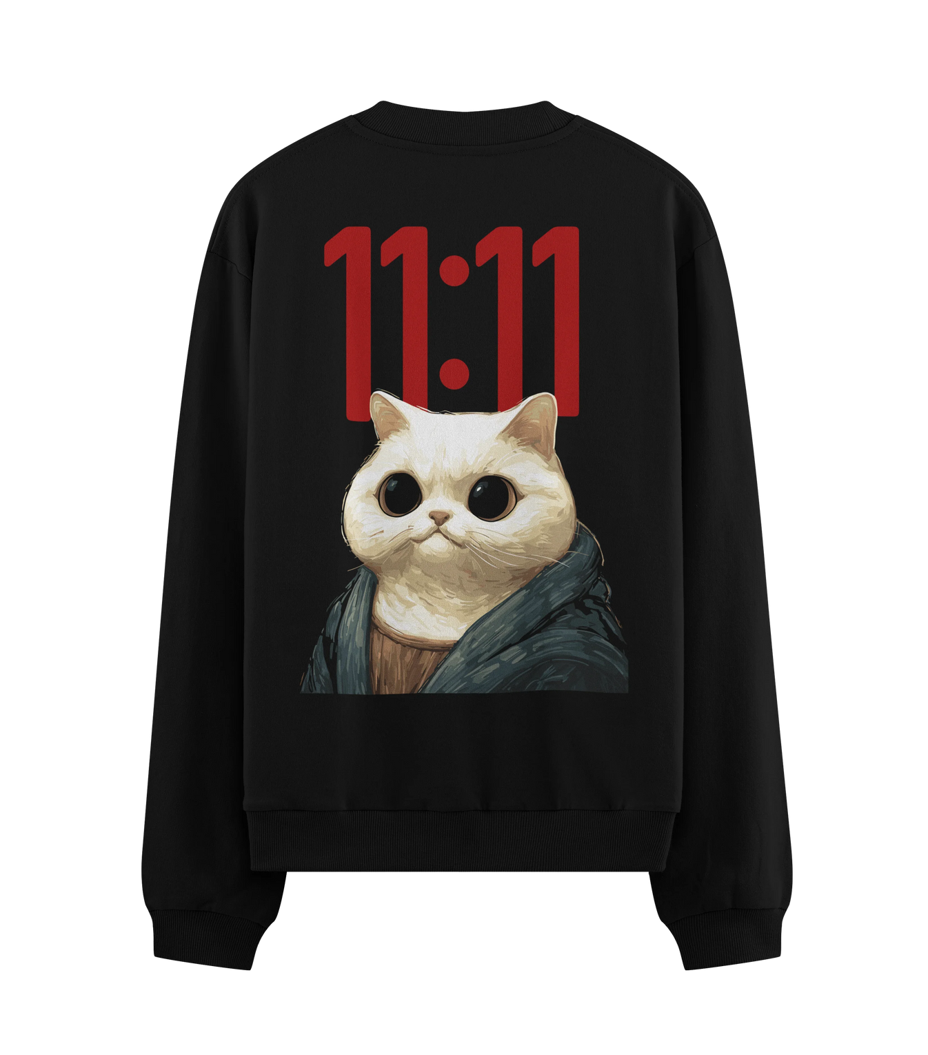 Funny Cat artwork on PRDGY sweatshirt