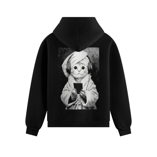 PRDGY Zen Meow Moment Oversized Hoodie