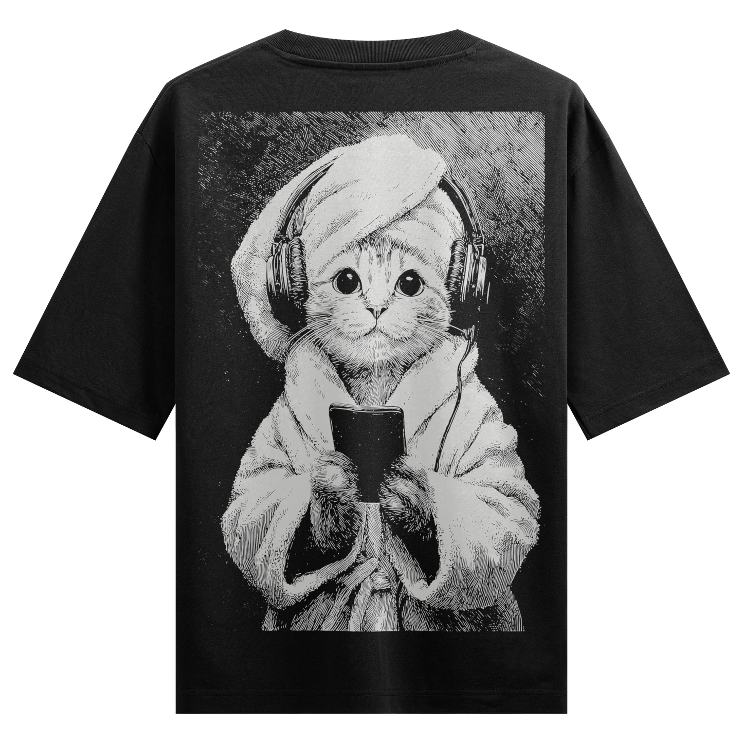 PRDGY Zen Meow Moment Oversized T-Shirt