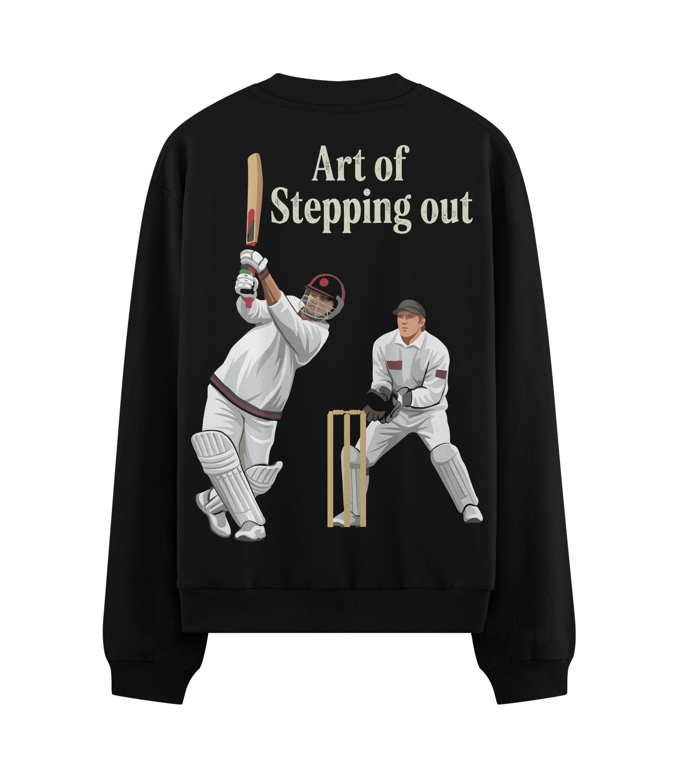 Art Of Stepping Out artwork on PRDGY oversized t-shirt