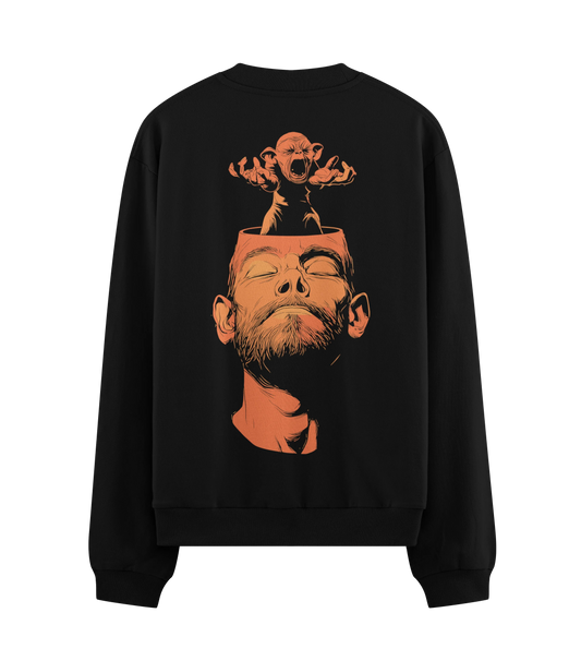 PRDGY Alien in Hypothalamus Oversized Sweatshirt