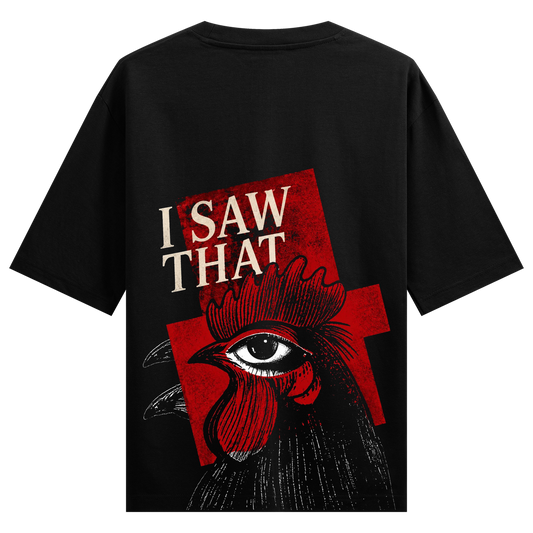PRDGY All-Seeing Rooster Oversized T-shirt
