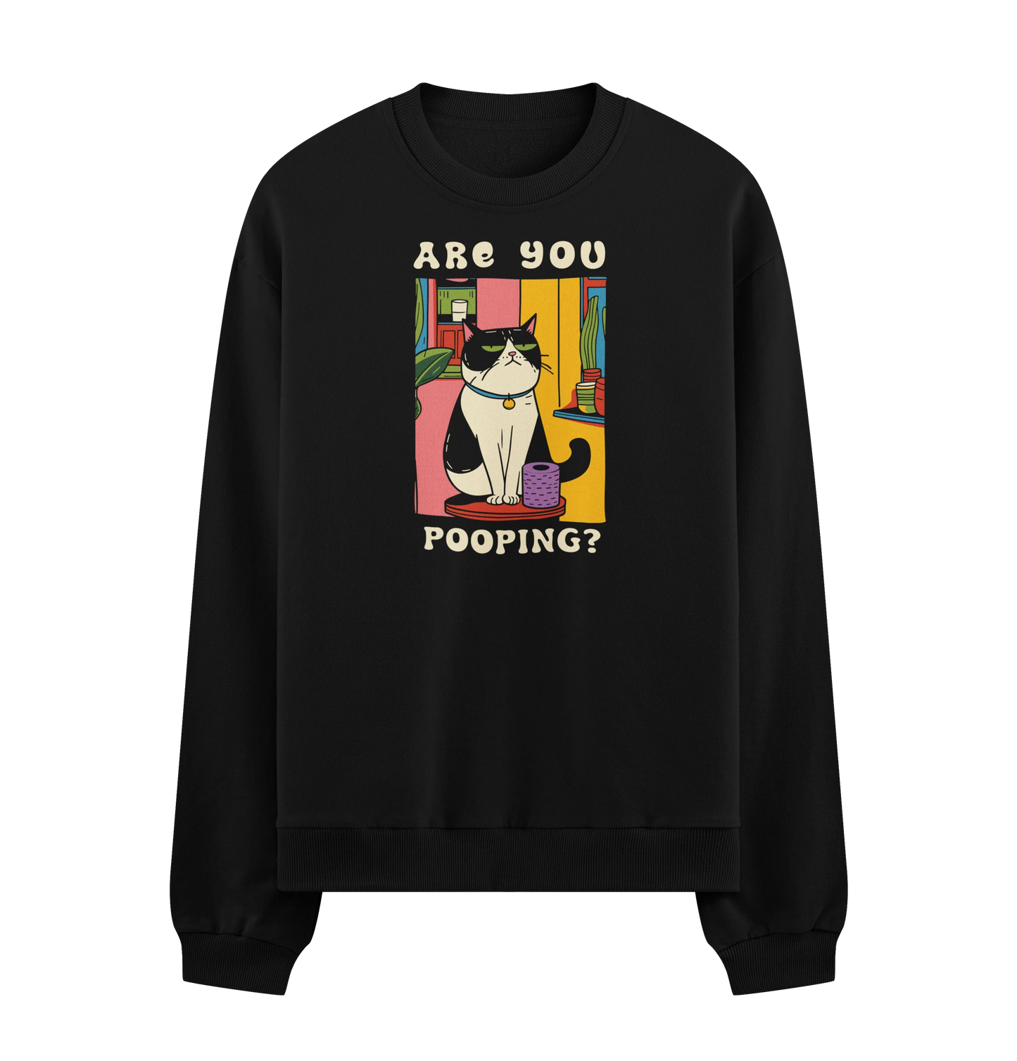 PRDGY Awkward Stare Oversized Sweatshirt