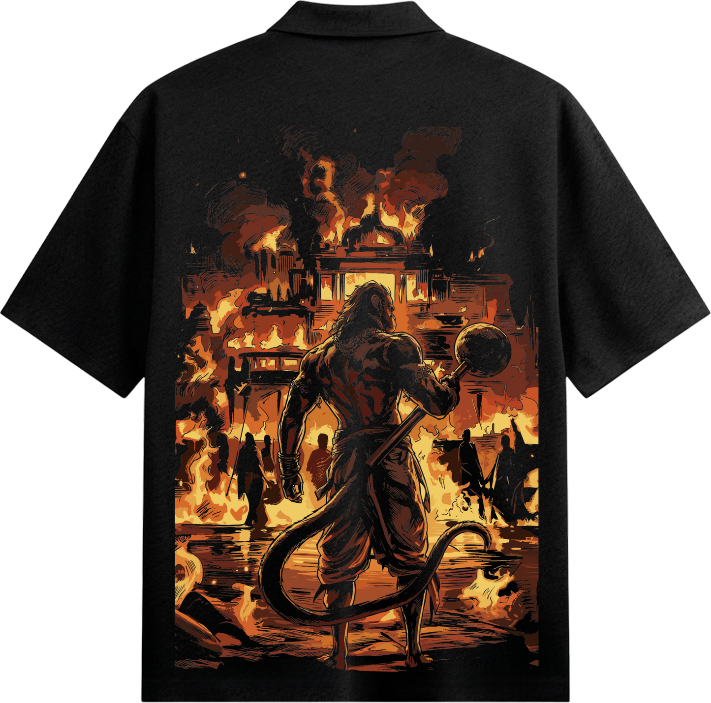 PRDGY Bhakti Became Fire Oversized T-Shirt