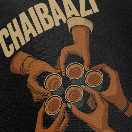 PRDGY CHAI BAAZI Oversized T-Shirt