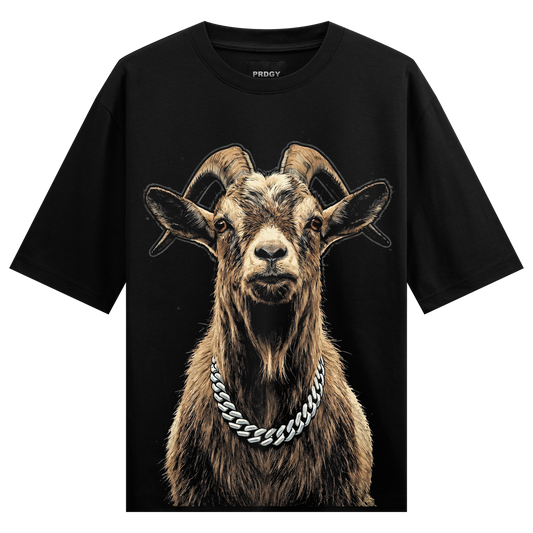 PRDGY Chain Goat Oversized T-shirt