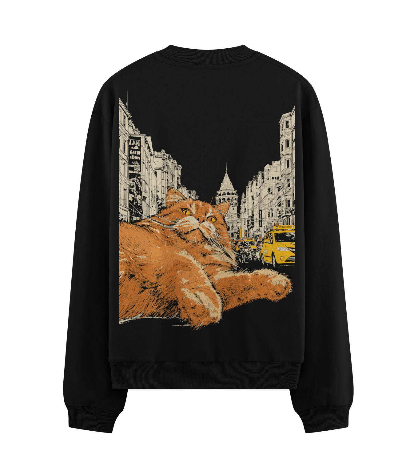 AAN GUT 10MM LURAN BEYOGLU IST 1954 TAXI artwork on PRDGY sweatshirt