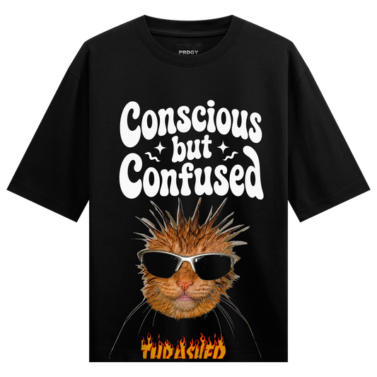 PRDGY Consciously Confused Oversized T-shirt