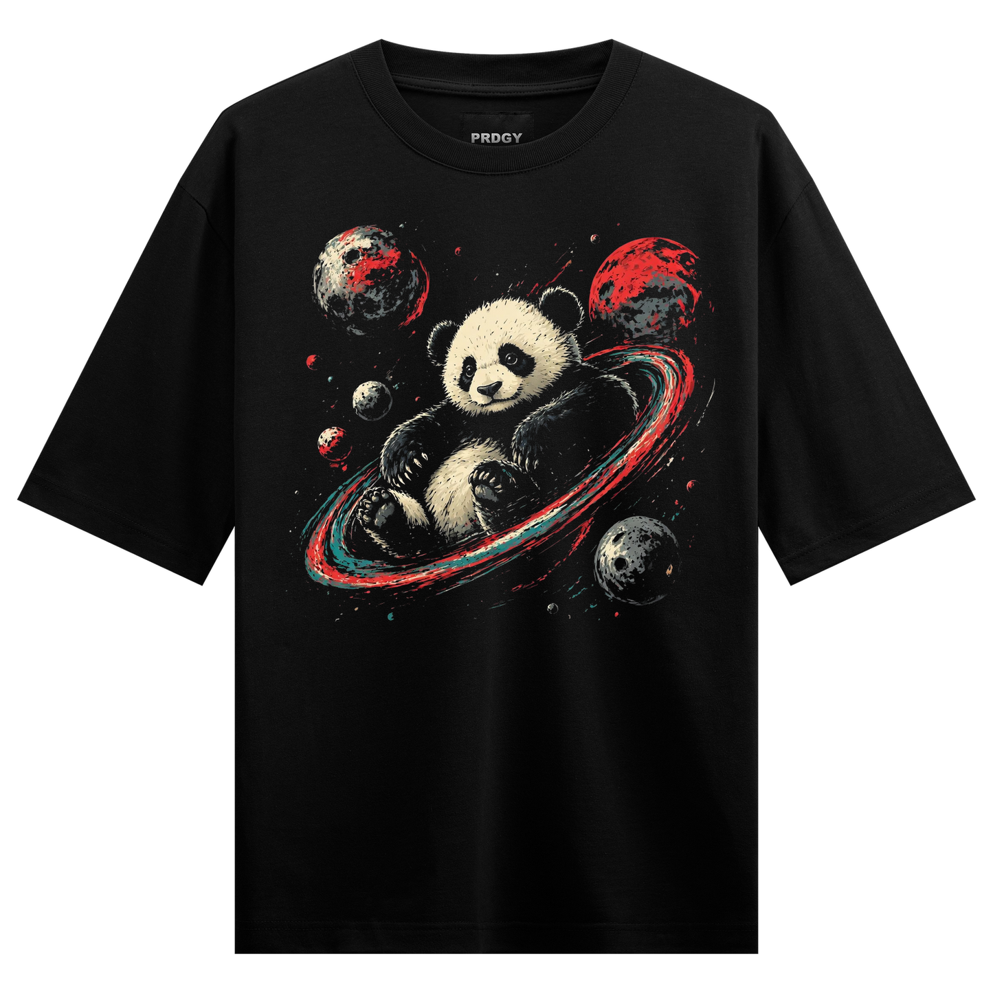 PRDGY Cosmic Panda Oversized T-shirt