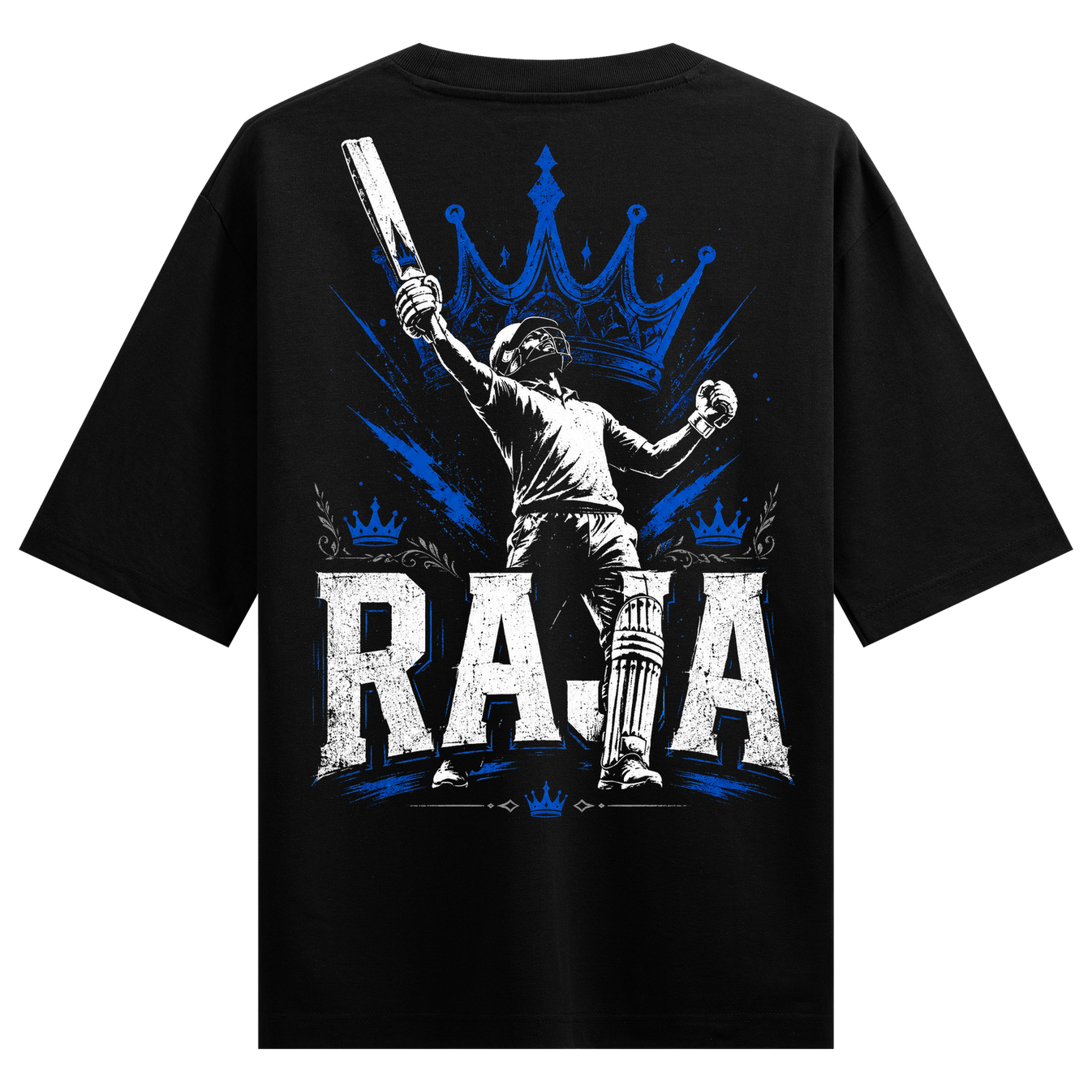 Cricket King Bundle Set by PRDGY — a cricketer raising his bat with a crown, sports design.