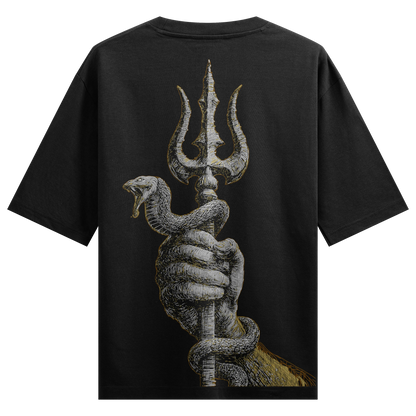 PRDGY Divine Trishul Oversized T-Shirt