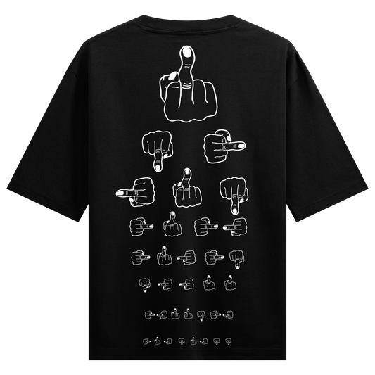 PRDGY Eye Chart Oversized T-shirt