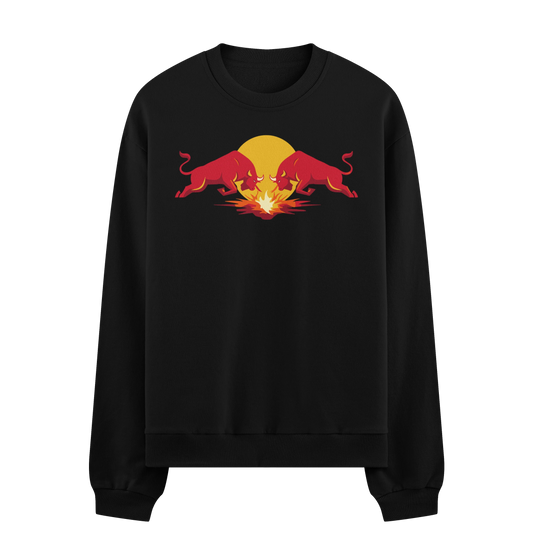 PRDGY Fire Bull Oversized Sweatshirt