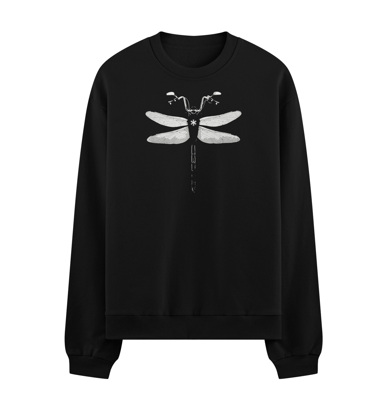 Dragonfly artwork on PRDGY sweatshirt