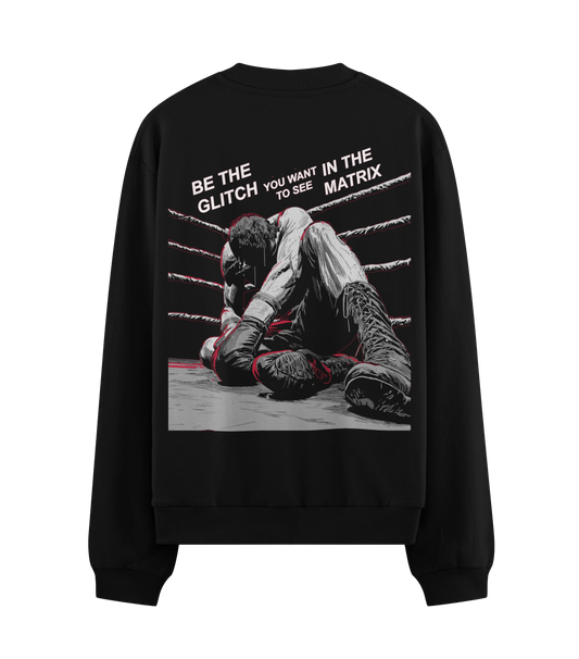 PRDGY Glitch in the Matrix Oversized  Sweatshirt