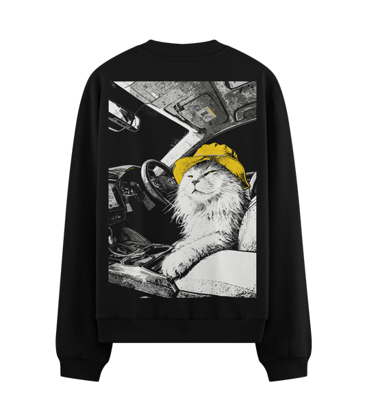 PRDGY Highway Feline Oversized Sweatshirt