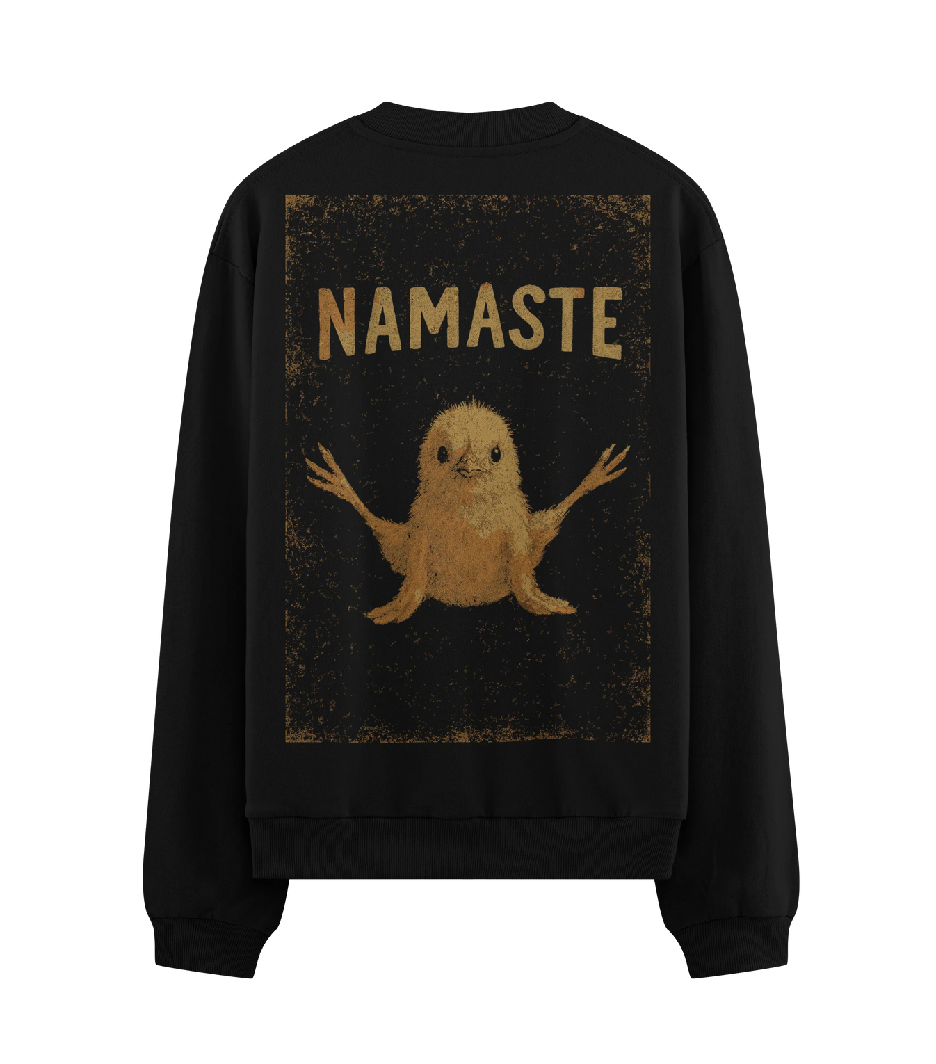 Namaste artwork on PRDGY sweatshirt