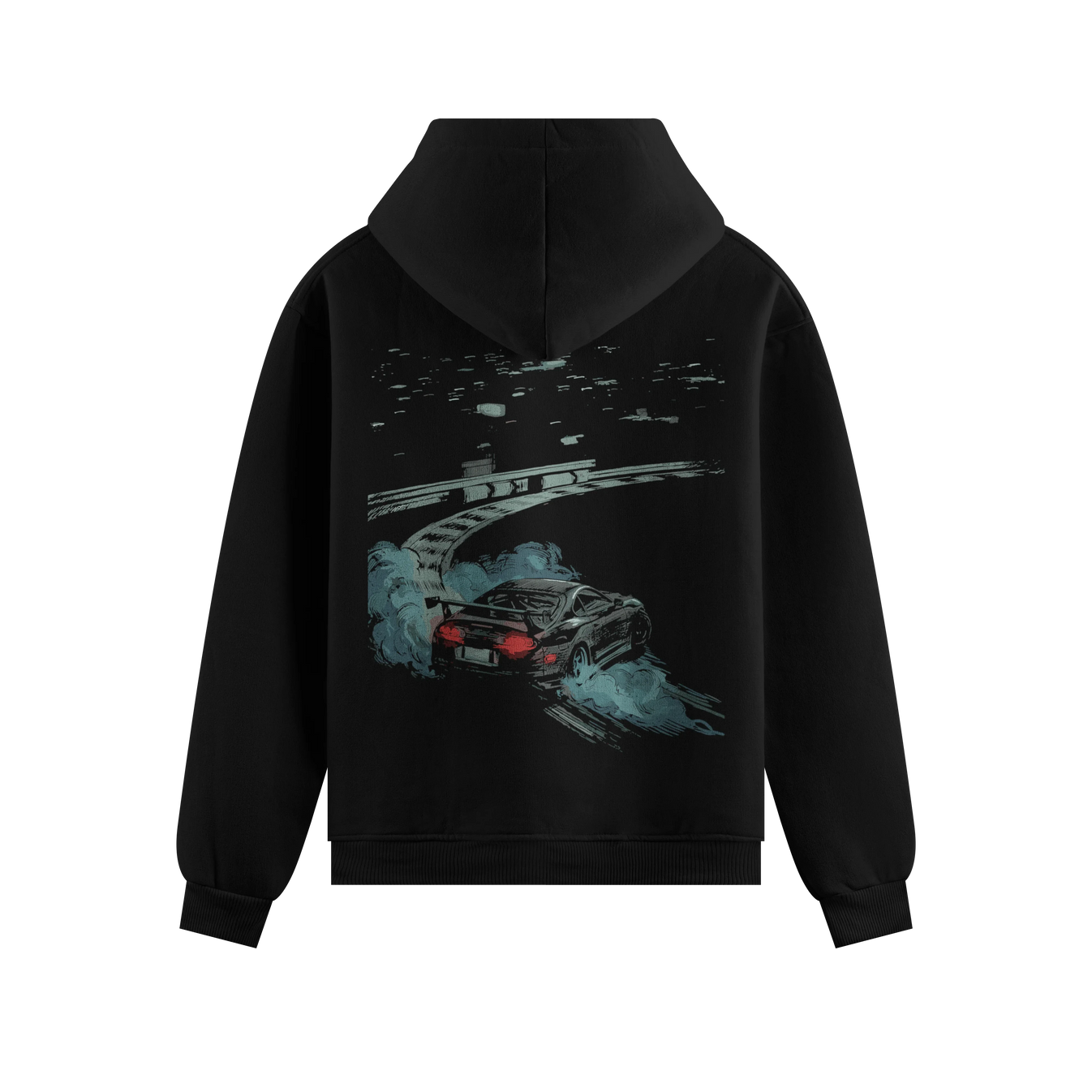 PRDGY Midnight Missile Oversized Sweatshirt