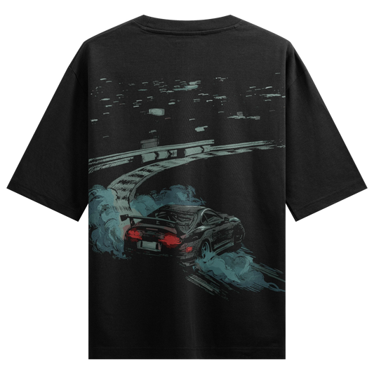 PRDGY Midnight Missile Oversized Sweatshirt