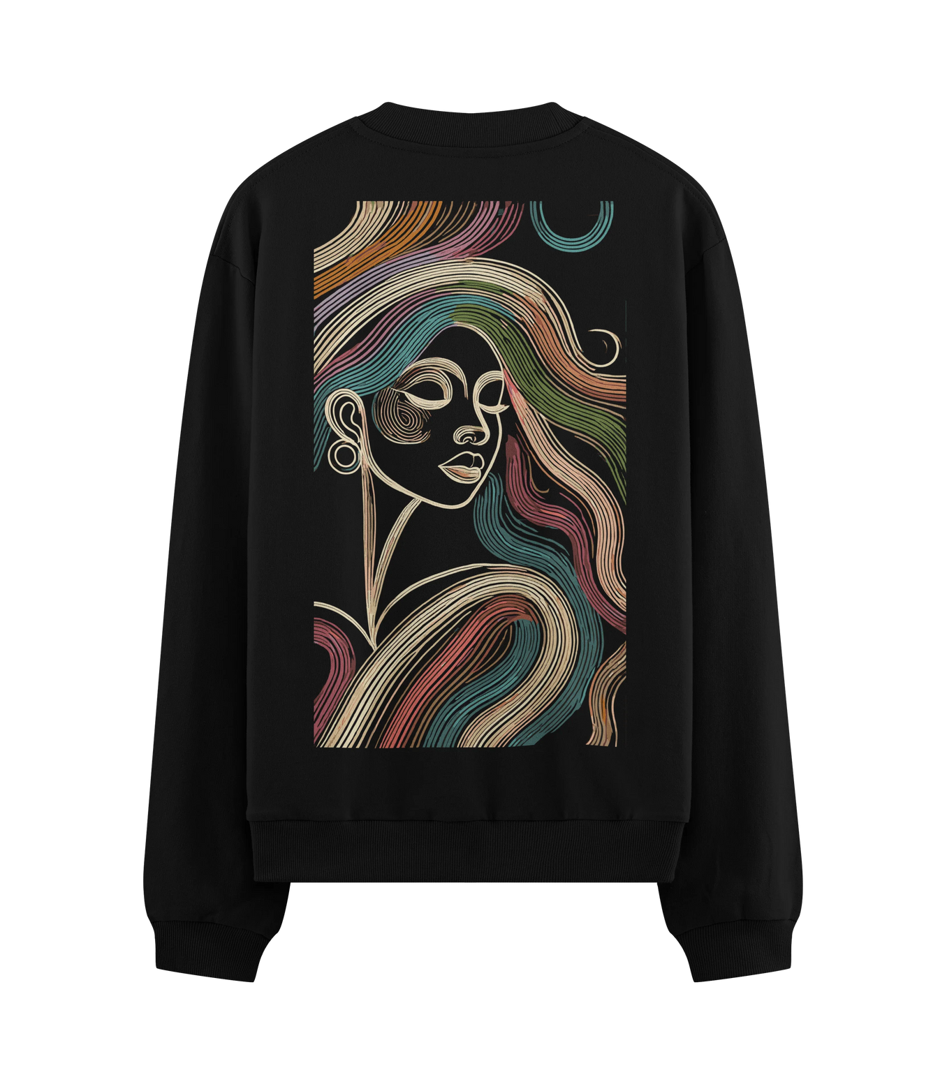Woman Portrait artwork on PRDGY sweatshirt