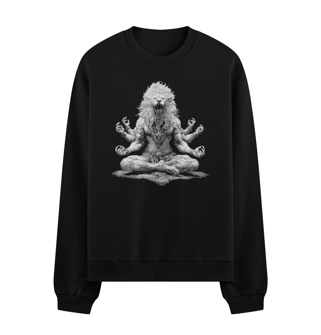 Narasimha artwork on PRDGY sweatshirt