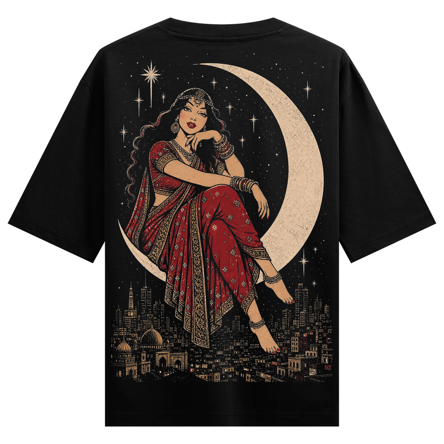 PRDGY Moonlit Elegance Oversized T-shirt