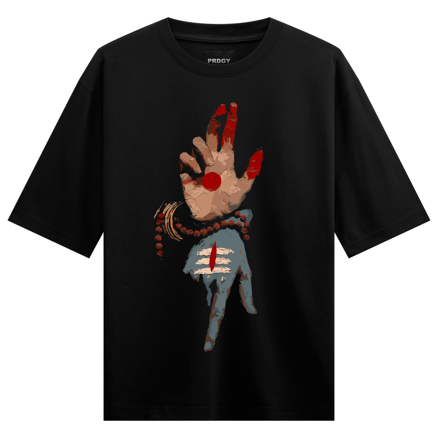 Nataraj Mudra Oversized T-Shirt