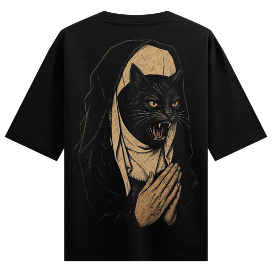 PRDGY Nun Cat Oversized T-shirt