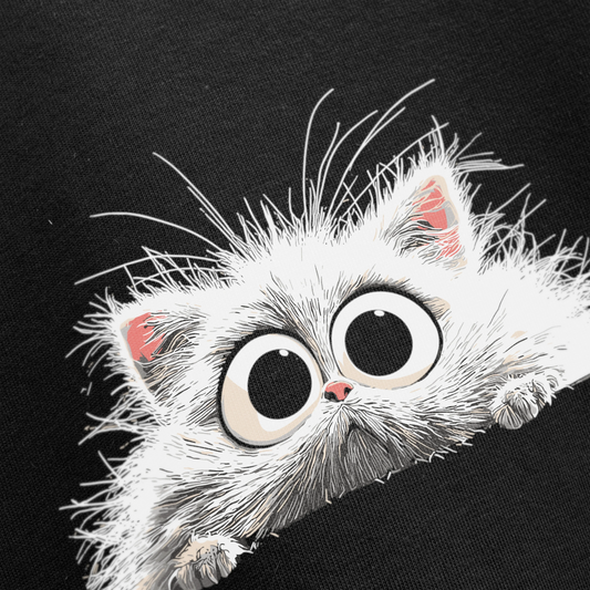 PRDGY Peek-A-Meow Oversized T-Shirt