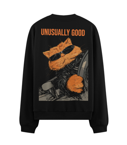 UNUSUALLY GOOD artwork on PRDGY sweatshirt