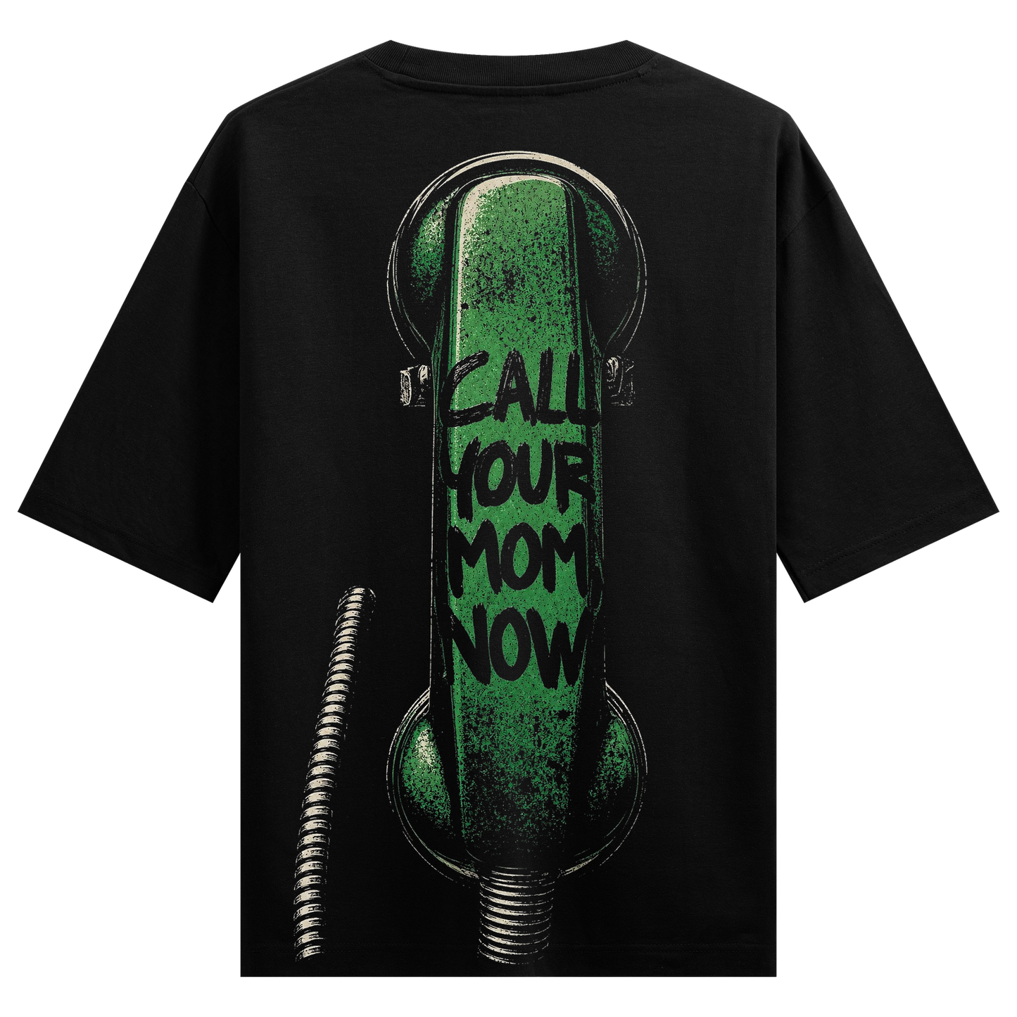 PRDGY Retro Phone Call Oversized T-shirt