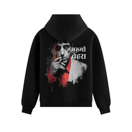 PRDGY Scar Face Oversized Sweatshirt