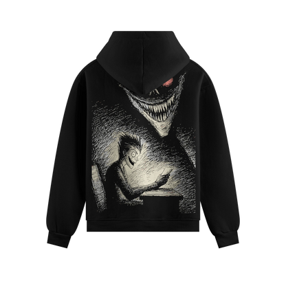 PRDGY Scribbled Fate Oversized Sweatshirt