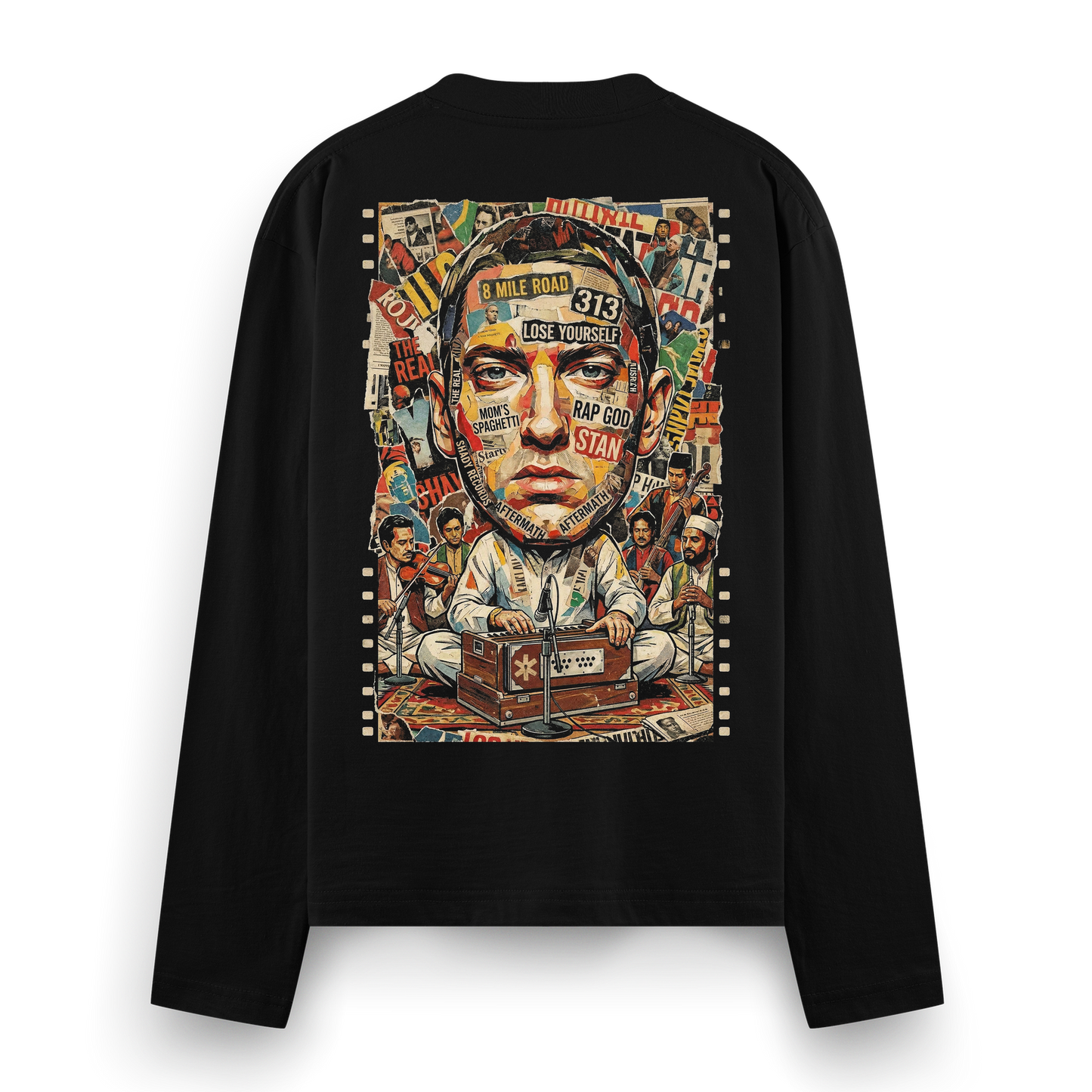 Stan Mandli Full Sleeve T-Shirt by PRDGY — bold graphic art inspired by street culture, streetwear design.