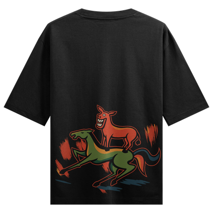 PRDGY Majnu Art Oversized T-Shirt