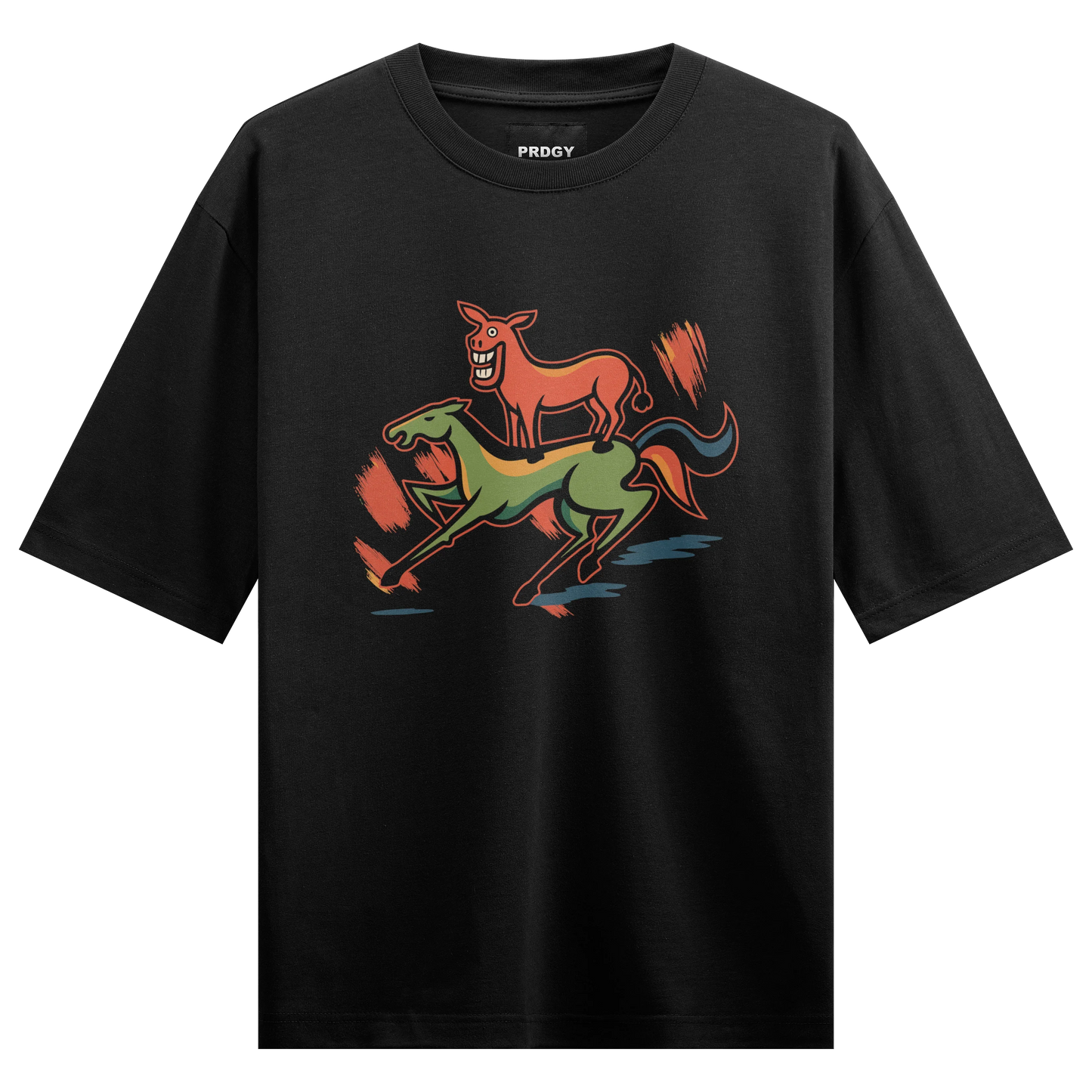 PRDGY Majnu Art Oversized T-Shirt