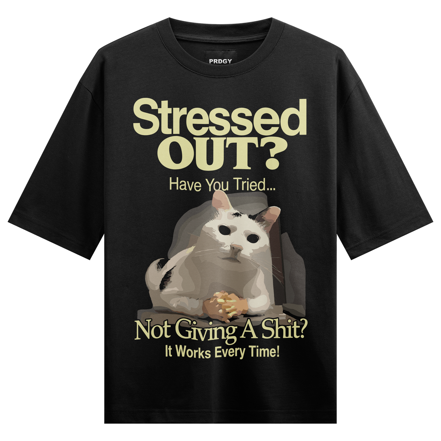 PRDGY Tension Nahi Lene Ka Oversized T-shirt