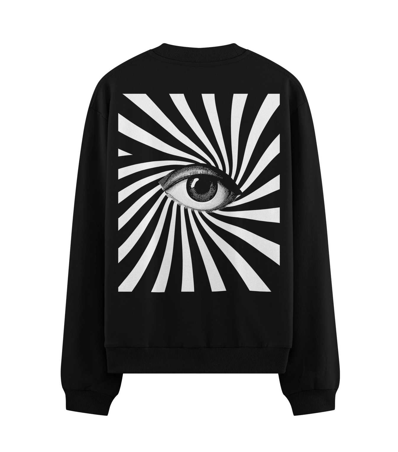 Eye artwork on PRDGY sweatshirt