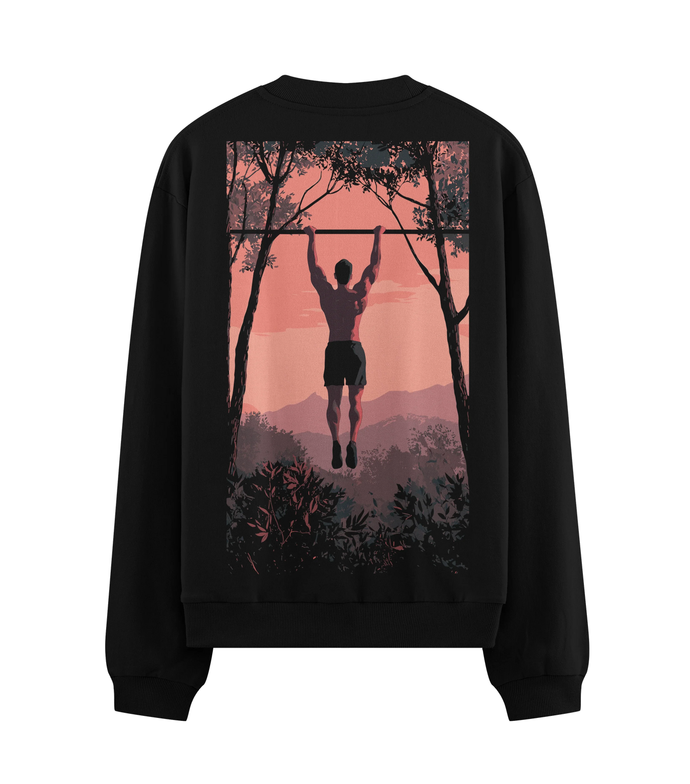 Bodybuilding artwork on PRDGY sweatshirt