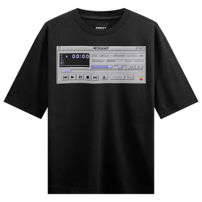 Prdgy 90s Music Head Front Oversized T-Shirt