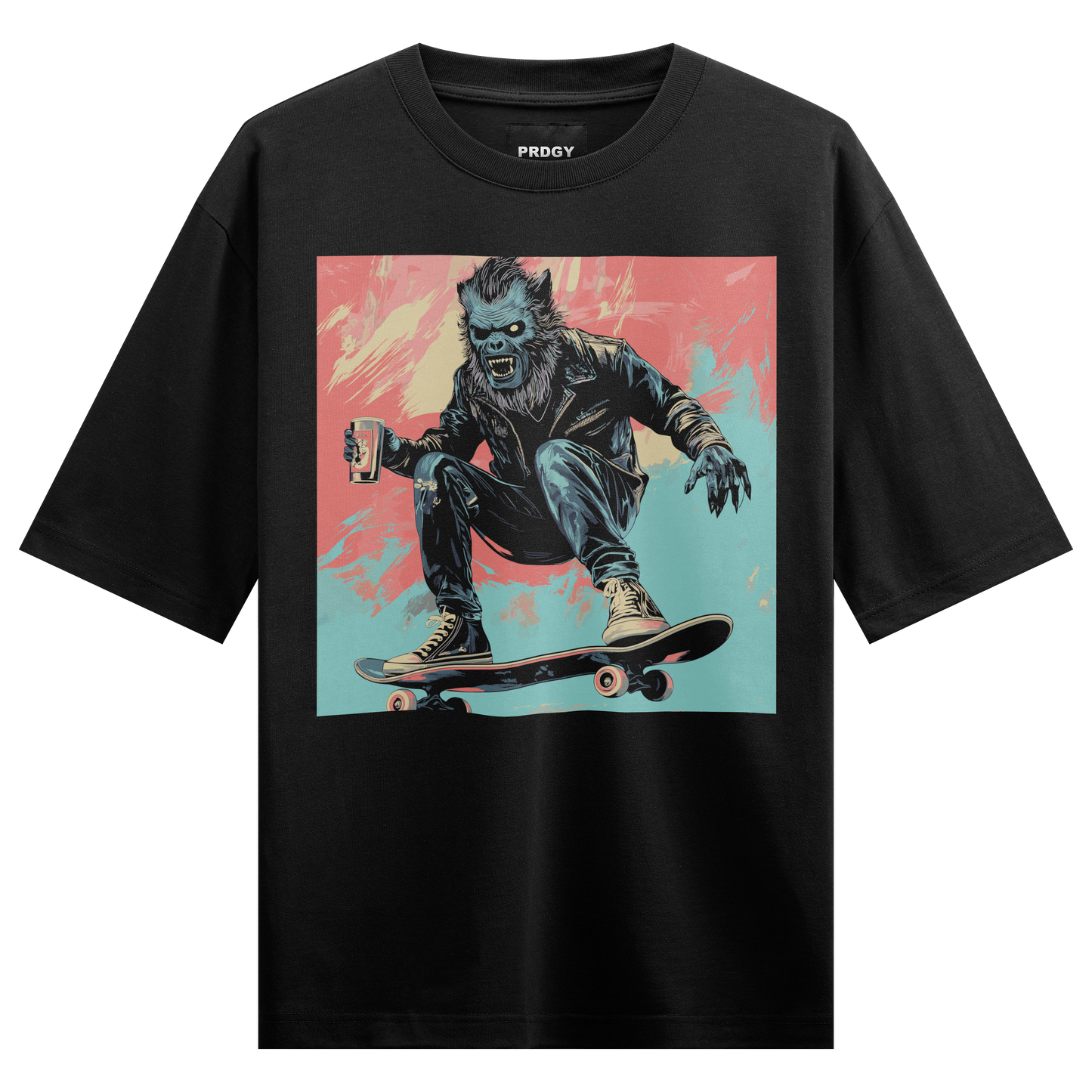 Prdgy Boarder Front Oversized T-Shirt