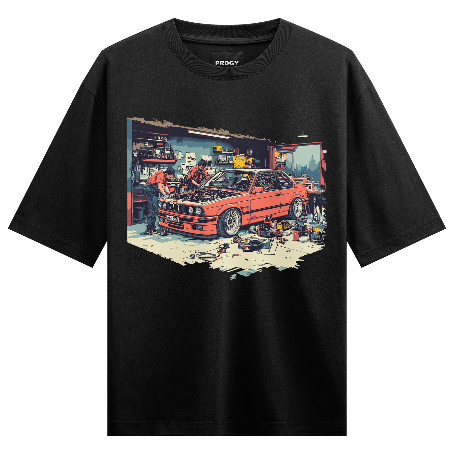 Prdgy Garage Front Oversized T-Shirt