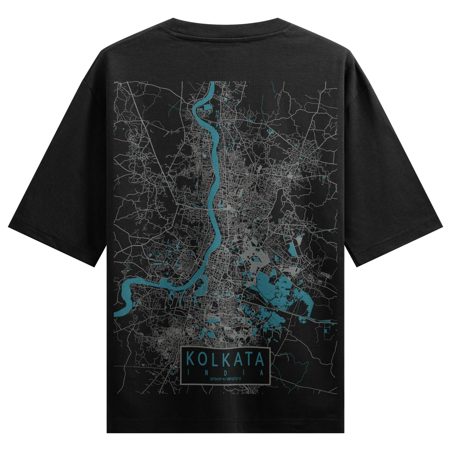 PRDGY Kolkata Street View Oversized T-shirt