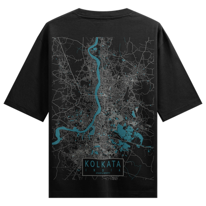 PRDGY Kolkata Street View Oversized T-shirt