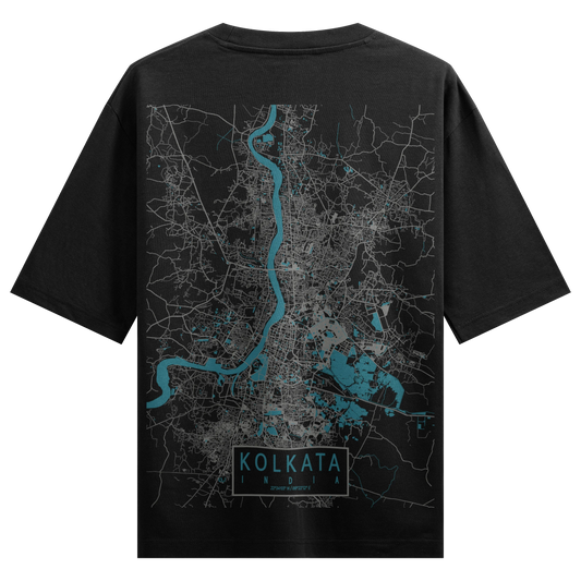 PRDGY Kolkata Street View Oversized T-shirt