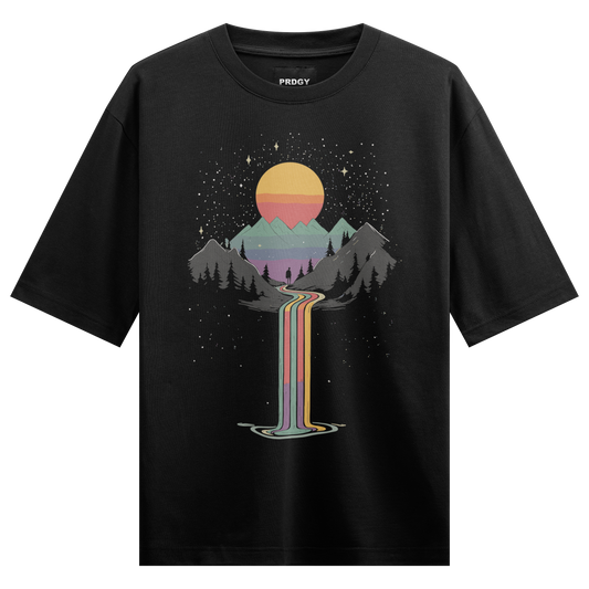 Prdgy PASTEL SUNSET Front Oversized T-Shirt