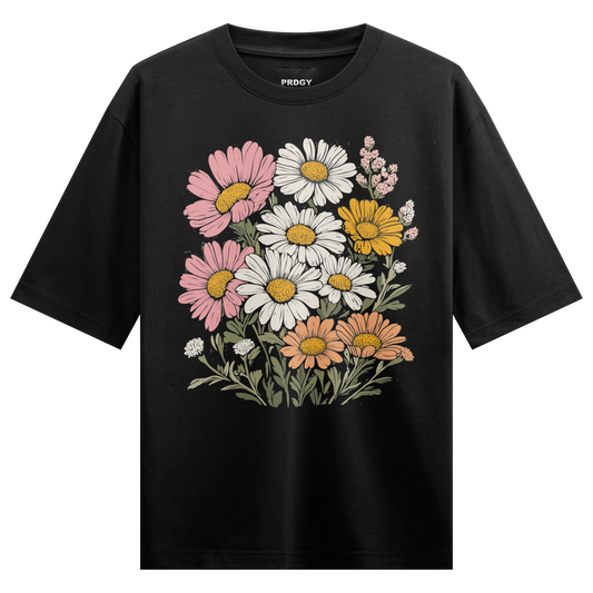 Prdgy Petals & Power Front Oversized T-Shirt