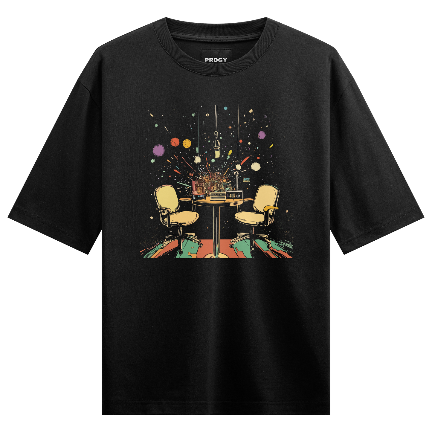 Prdgy Podcast Front Oversizd T-Shirt