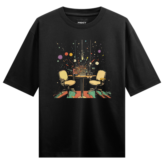 Prdgy Podcast Front Oversizd T-Shirt